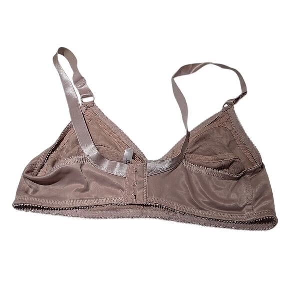 Sofra Pink Non-Padded Comfort Adjustable Straps Wire Free Bralette Bra Size 36C - Picture 3 of 6